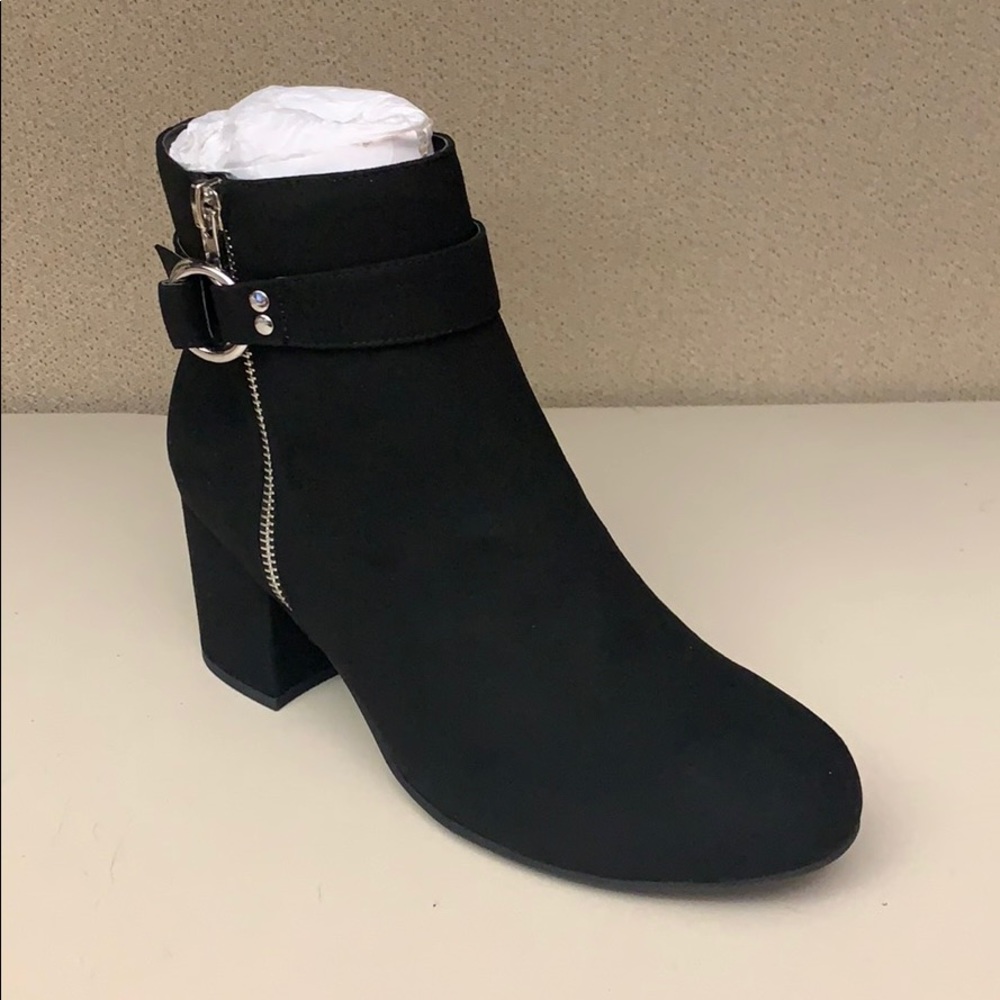 Addition Elle Sienna Black Bootie | Wide Width
